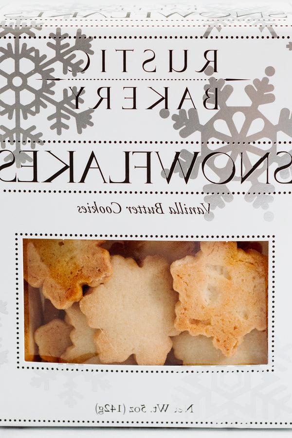 Close-up on Snowflake Cookies Box